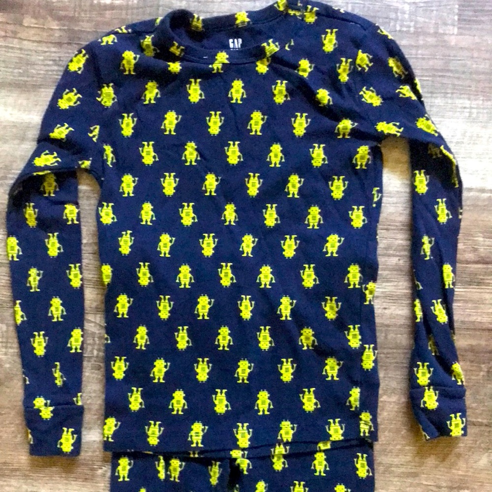 Gap Pajama Set, Robots, Size 10